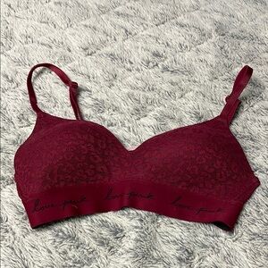 PINK Victoria's Secret Red Wireless Bra Intimates